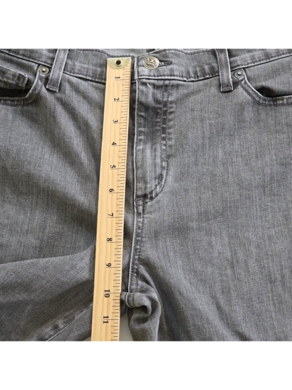 Yoga Jeans Women 32 Gray Skinny Raw Hem Stretch Canada Made Athleisure Casual - Picture 6 of 16